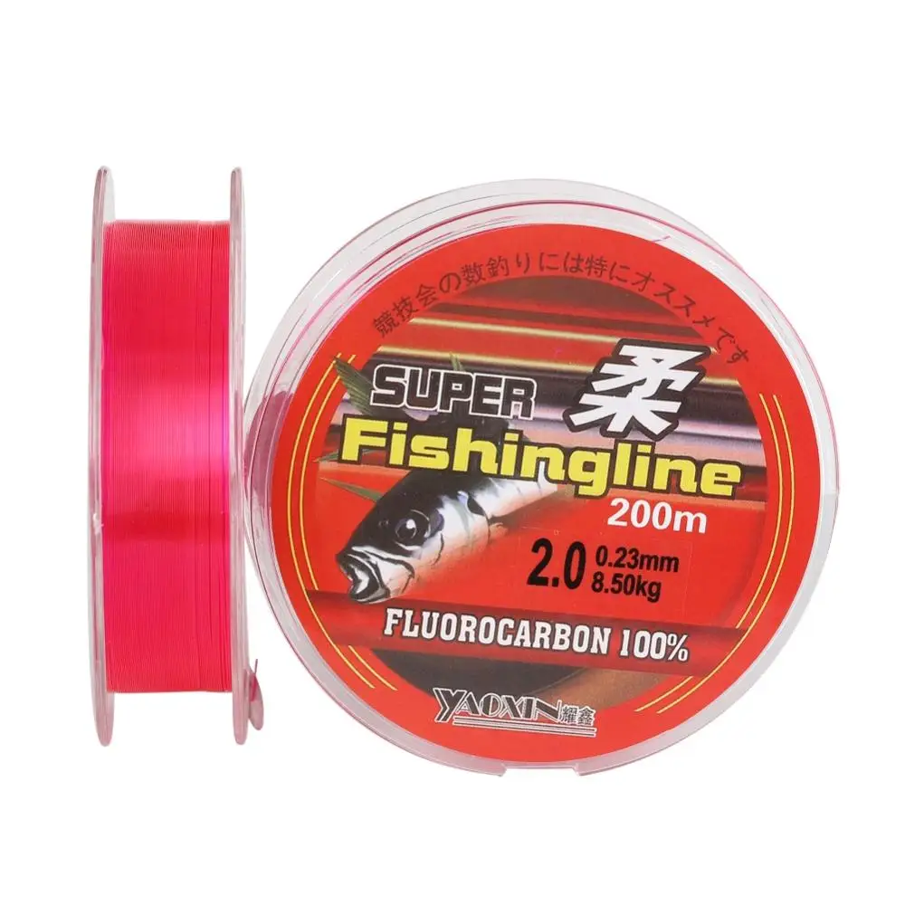 200M Fishing Line Nylon Fluorocarbon Coated Monofilament abrasion