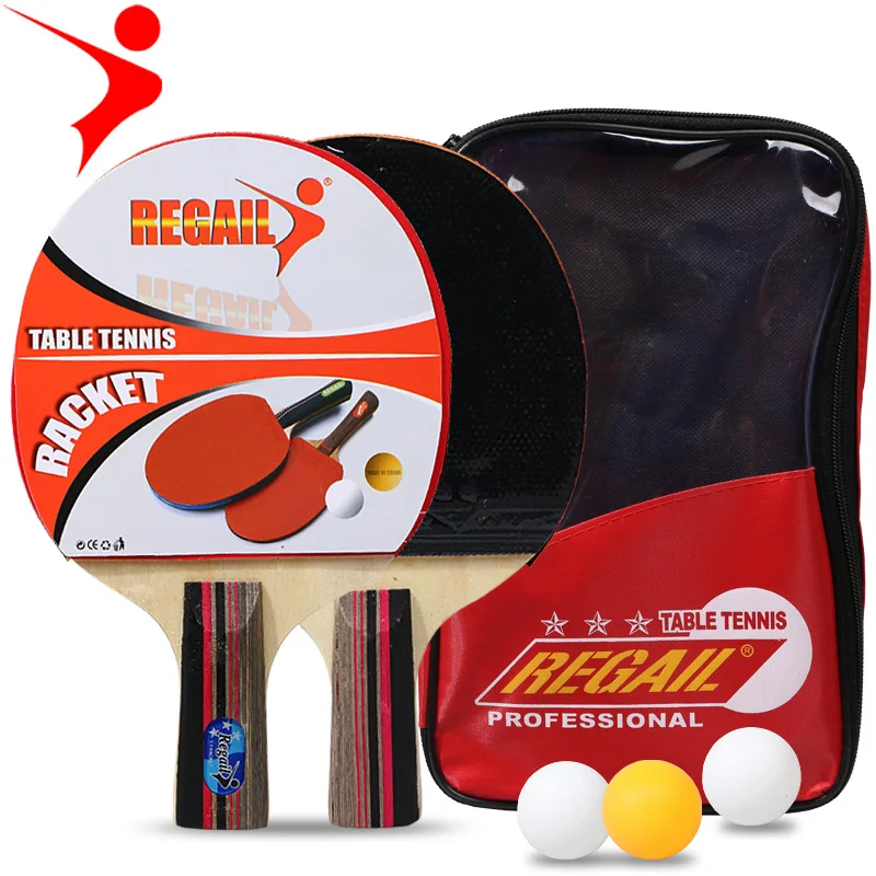 

Regal 8010 Table Tennis Racket 2 Beginner Sets Send Three Horizontal Rackets