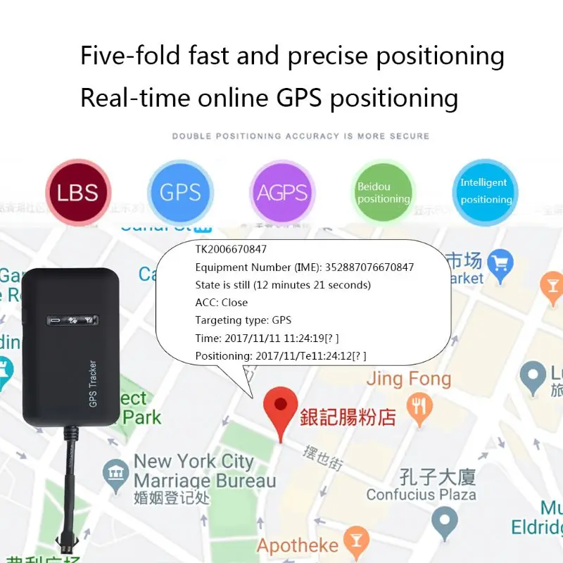 GT02A Car GPS Tracker GSM GPRS SMS Vehicle Tracking Device Monitor Locator