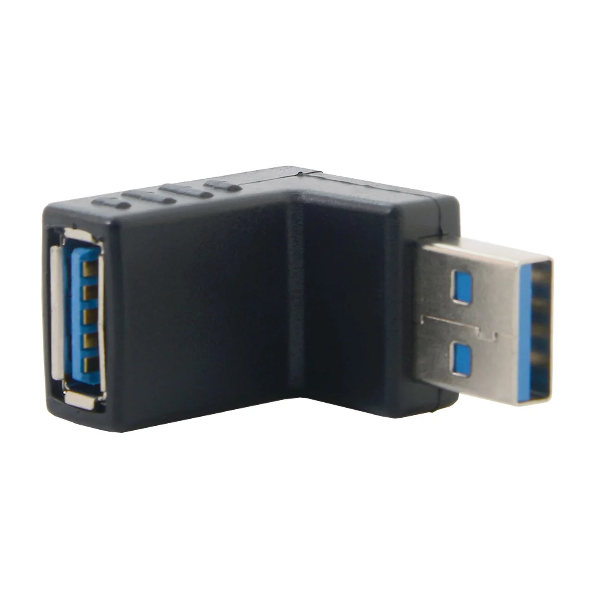 CY Супер Скоростной USB 3 0 90d M/F мужской и женский угловой адаптер Черный штекер