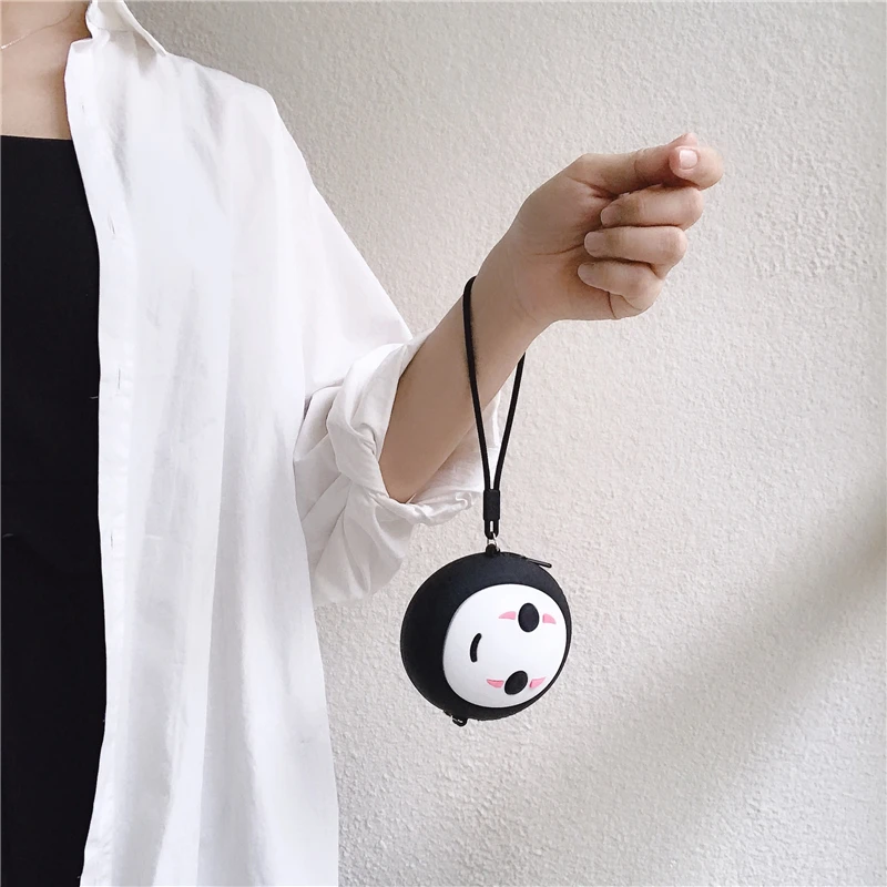 3D милый мультяшный чехол для наушников для Airpods 2 чехол силиконовый чехол без лица для Apple Air pods Earpods чехол аксессуары ремень сумка