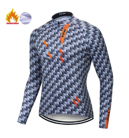 Winter Jersey Зимний комплект из теплого флиса, одежда для велоспорта, NW, мужской костюм из Джерси, спортивный костюм для езды на велосипеде, MTB, одежда, комбинезон, теплые комплекты - Цвет: Winter Jersey