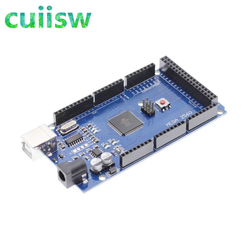 Плата Cuiisw Mega 2560 R3 Mega2560 REV3 ATmega2560 16AU + USB кабель совместимый с arduino|free shiping|board cableusb board |
