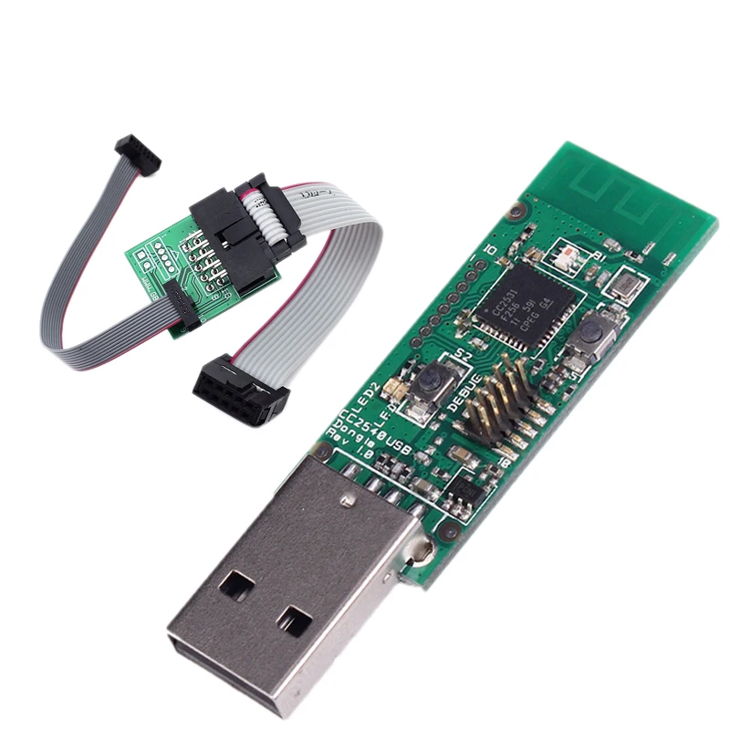 Wireless Zigbee CC2531 USB Dongle Sniffer Protocol Analysis Board+Downloader Cable Connector Module
