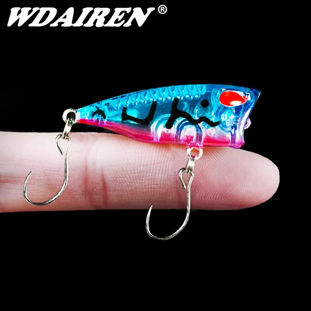 1pcs Mini Popper Fishing Lures 4cm 3.2g Topwater Floating Artificial Hard  Bait Japan Minnow Trout Bass Carp Single Hooks Tackle - AliExpress