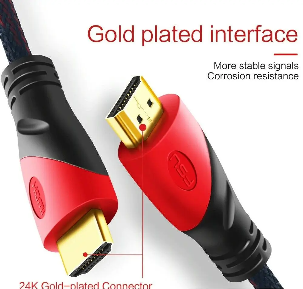 Нейлоновая оплетка HDMI кабель 0,5 м 1 м 2 м 3 м 5 м 8 м 10 м 15 м HDMI кабель AV сплиттер UHD 1,4 в 3D 4K 1080P HD для lcd HDTV PS3 кабели