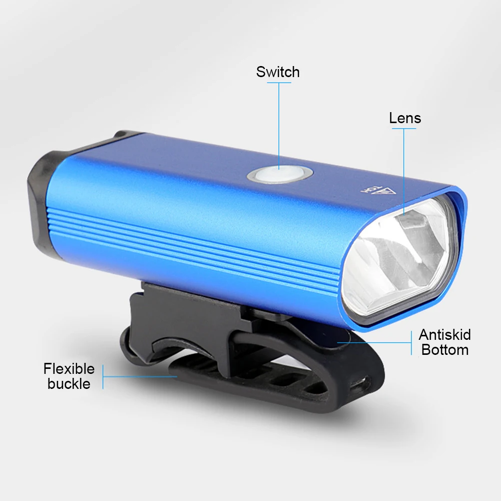 Flash Deal Quick Release Led Bike Headlight High Brightness USB Charging Detachable Lightweight Waterproof Convenient Portable Adjustable 8