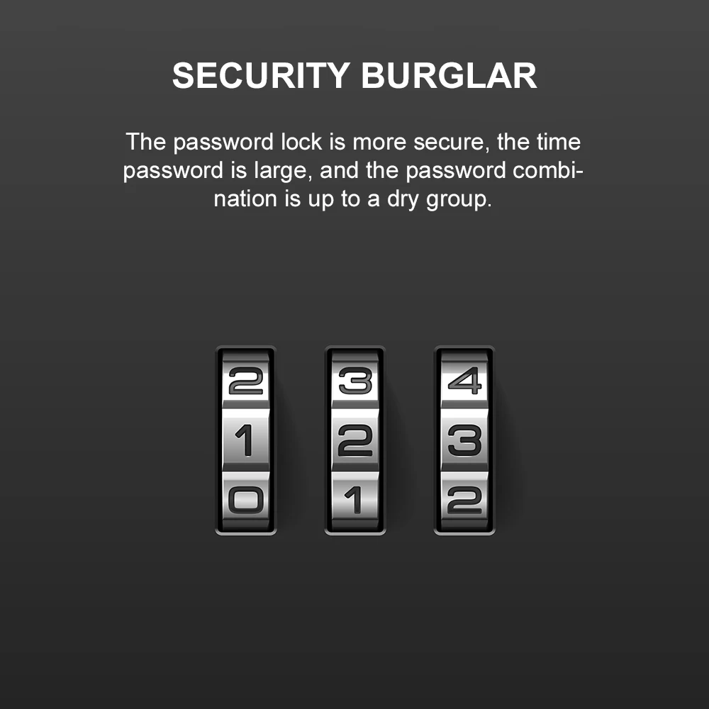 3 набора цифр Мини кодовый ключ противоугонные замки пароль Комбинация чемодан с висячим замком металлический кодовый замок много цветов Безопасный Прочный