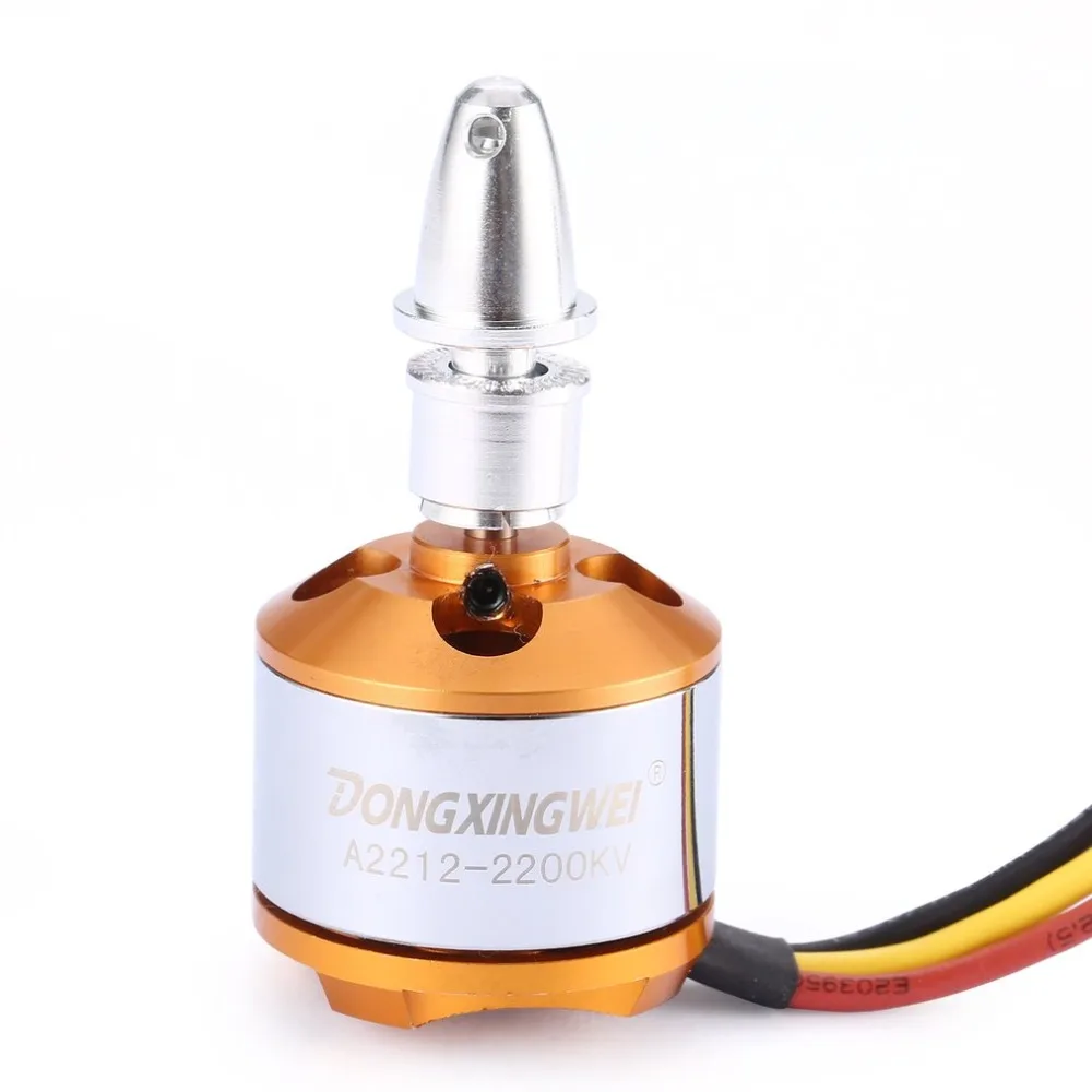 A2212 2200KV 2-3S Outrunner бесщеточный двигатель для RC FPV беспилотный летательный аппарат самолет Мультикоптер 6030 пропеллер