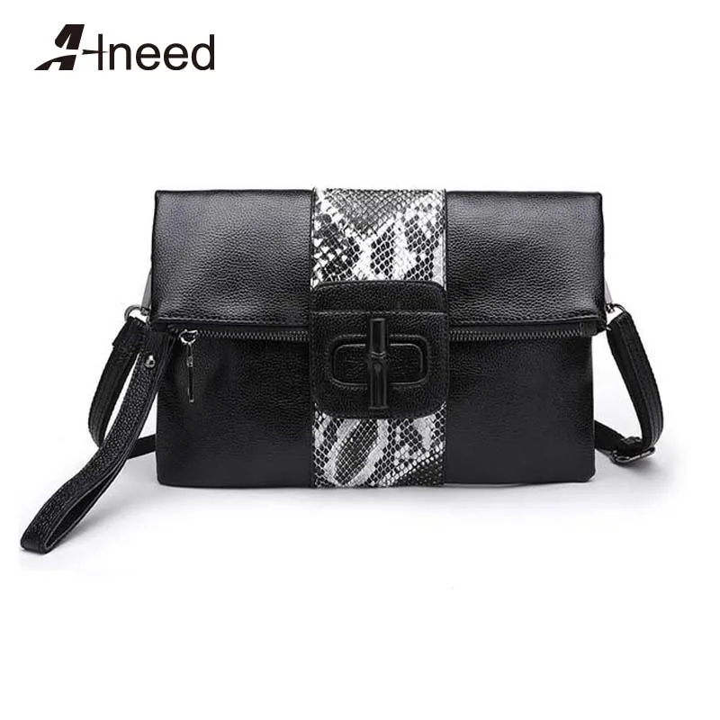 

ALNEED Luxury Handbags Women Bags Designer 2018 Serpentine Messenger Bag Bolsa Feminine Clutch Snake Shoulder Bag for Ladies