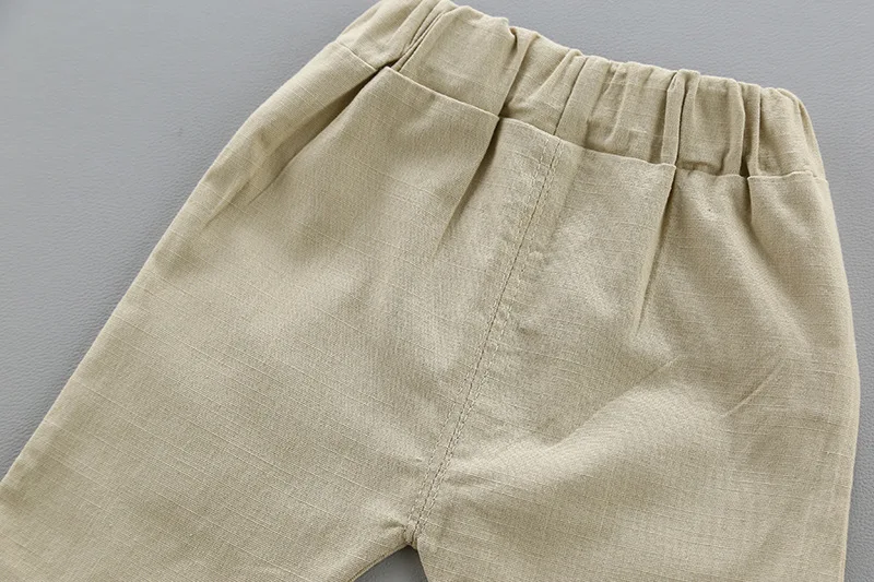 Г. Комплект для маленьких мальчиков от Clothing1-4 лет, рубашка со стоячим воротником и шорты