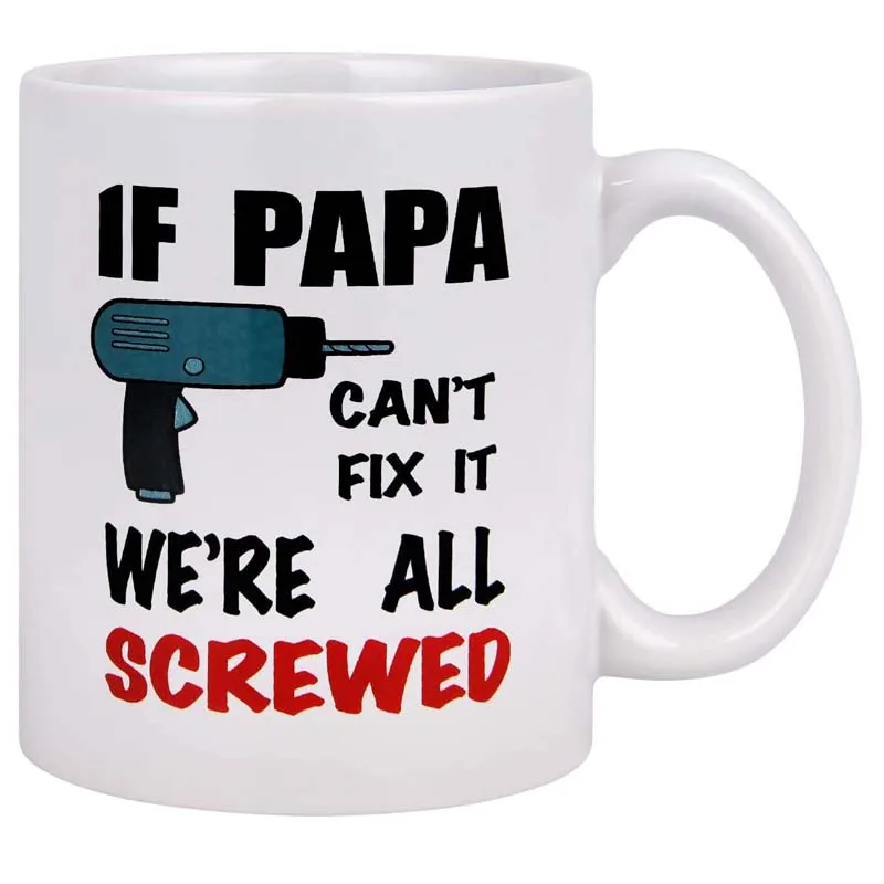 Dad Beer Mug Cup Glass Fathers Day Birthday Christmas Novelty Gift Pop Grandpa 