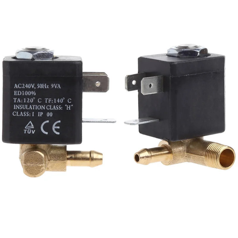 Cannula N/C AC 230V G1/8 &quotлатунный генератор пара Соленоидный клапан для воды кофе