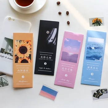 

3Pcs/Pack Ins Style Colorful Girlish Sunflower Sky Ocean Stickers Creative Journal Scrapbooking Decor Stickers