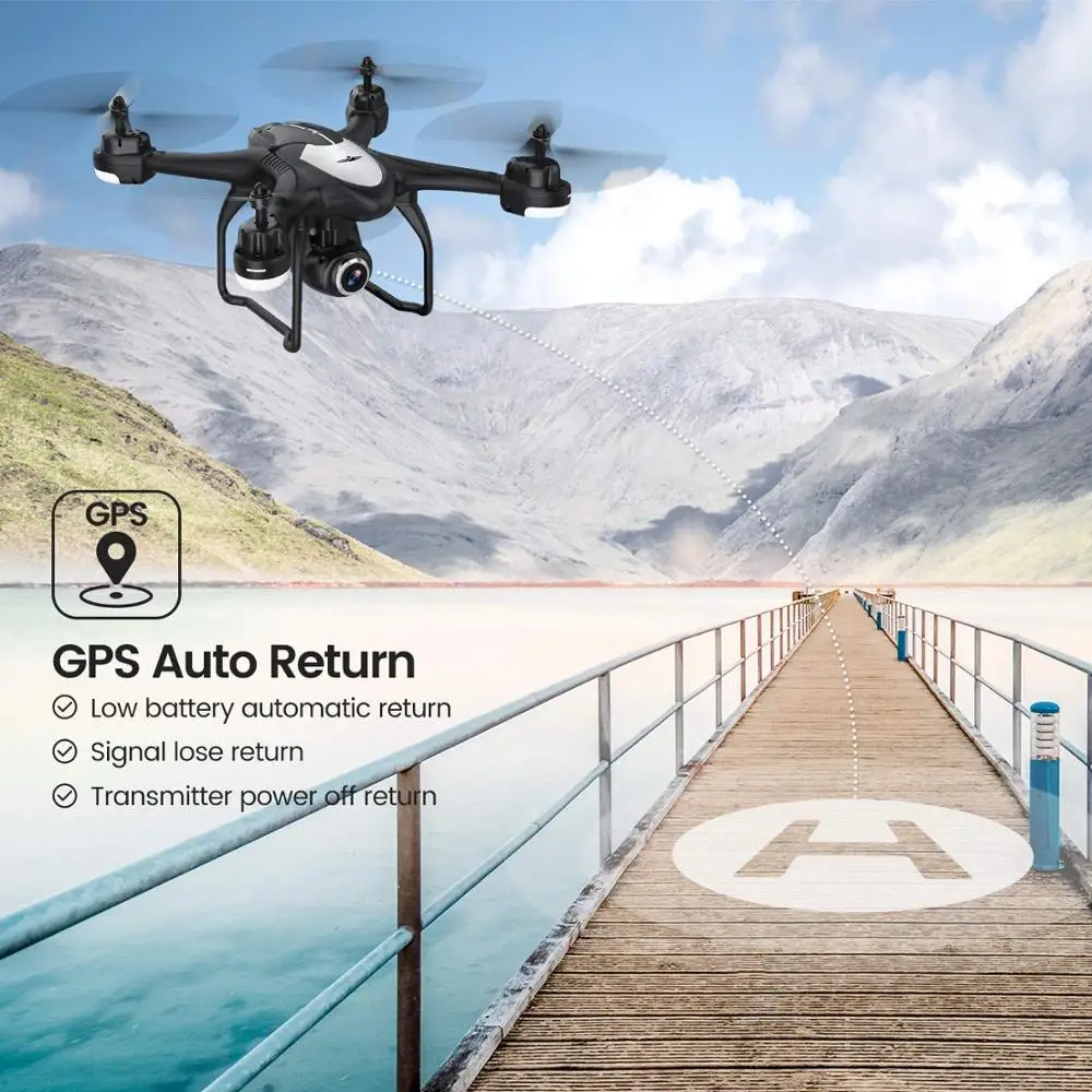 Potensic T18 gps Дрон Wi-Fi FPV 1080P HD камера Радиоуправляемый Дрон следуй за мной Профессиональное видео Авто парение Радиоуправляемый квадрокоптер с Чехол