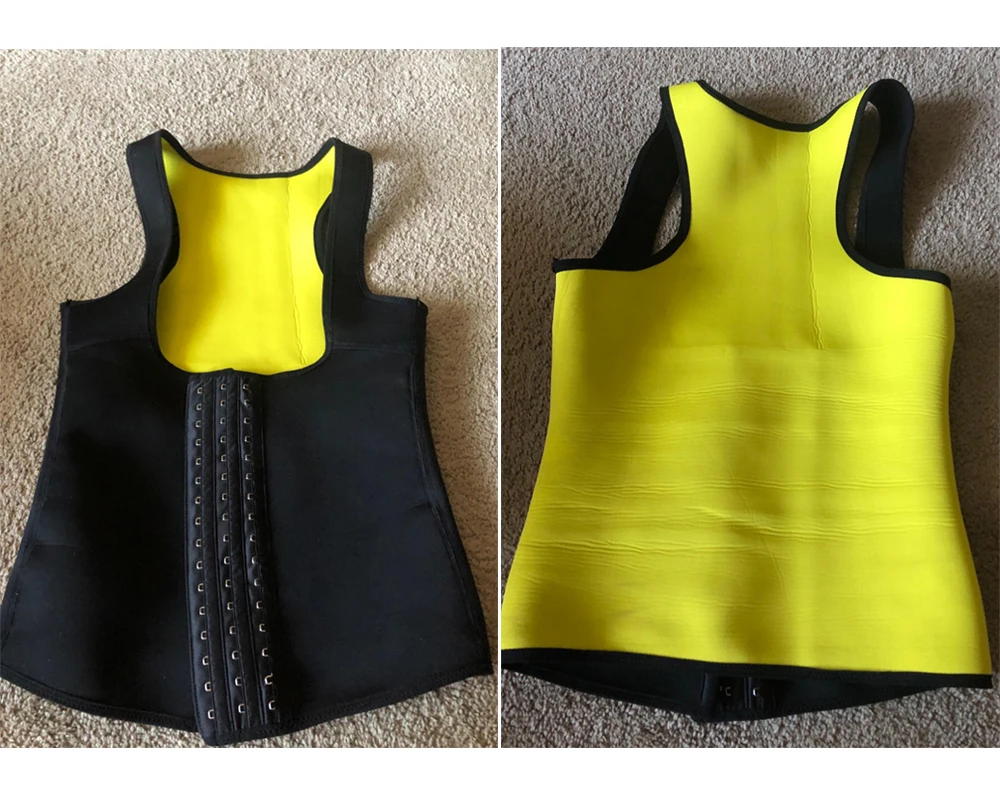 CXZD Women Shapewear Weight Loss Neoprene Sauna Sweat Waist Trainer Corset Tank Top Vest Sport Workout Slimming Body Shaper
