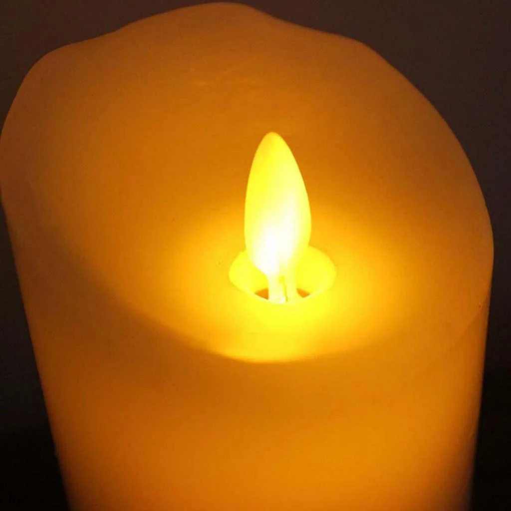 Flameless LED Candle Lamp Swing Flame Amber LED Candle Battery Operated