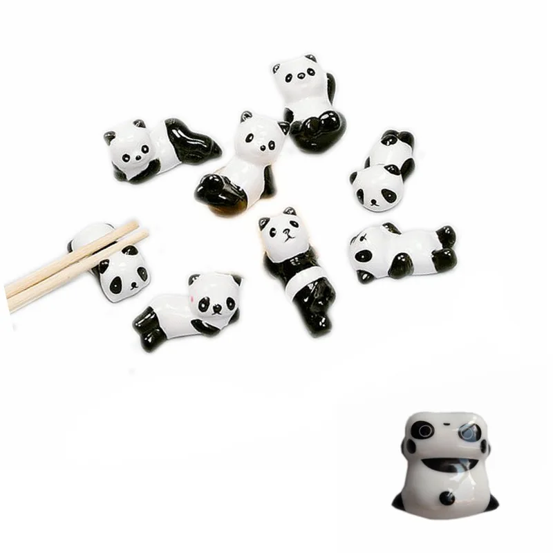 1 шт. милые Мультяшные панды керамические палочки для еды держатель палочки практичная модная кухонная посуда