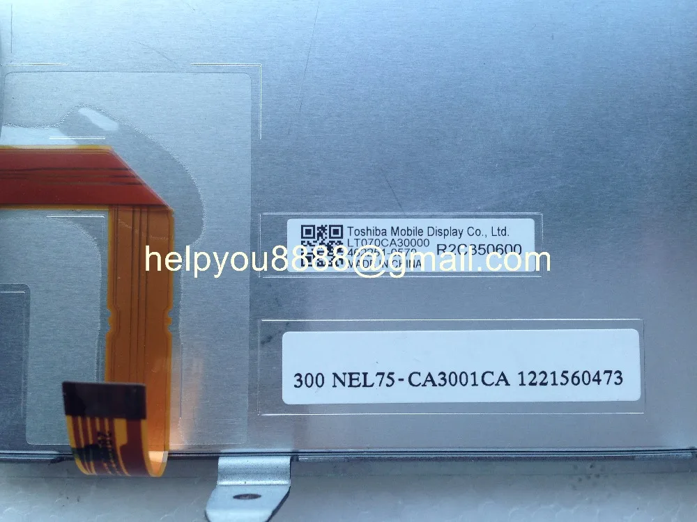Toshiba Matsushita Display LT070CA30000 NEL75-CA3001 LCD Monitor with touch screen for Toyota Lexus DENSO car DVD navi video LTA070B2C1F LTA070B2C0F LTA070B1P1F LTA070B2C5F (2)