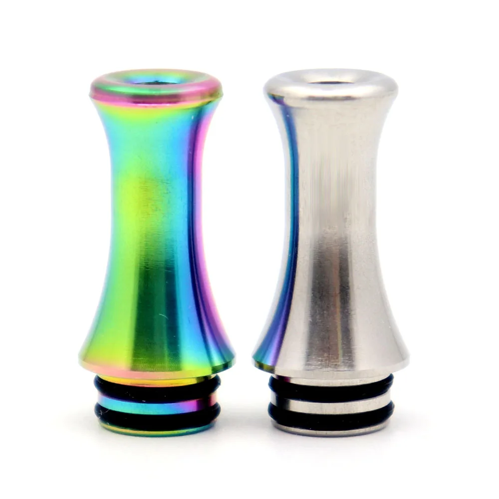 

2PCS 510 Long Rainbow Nautilus 2s drip tip stainless steel drip tip for Aspire Nautilus 2s all thread vape Tank 510 mouthpiece