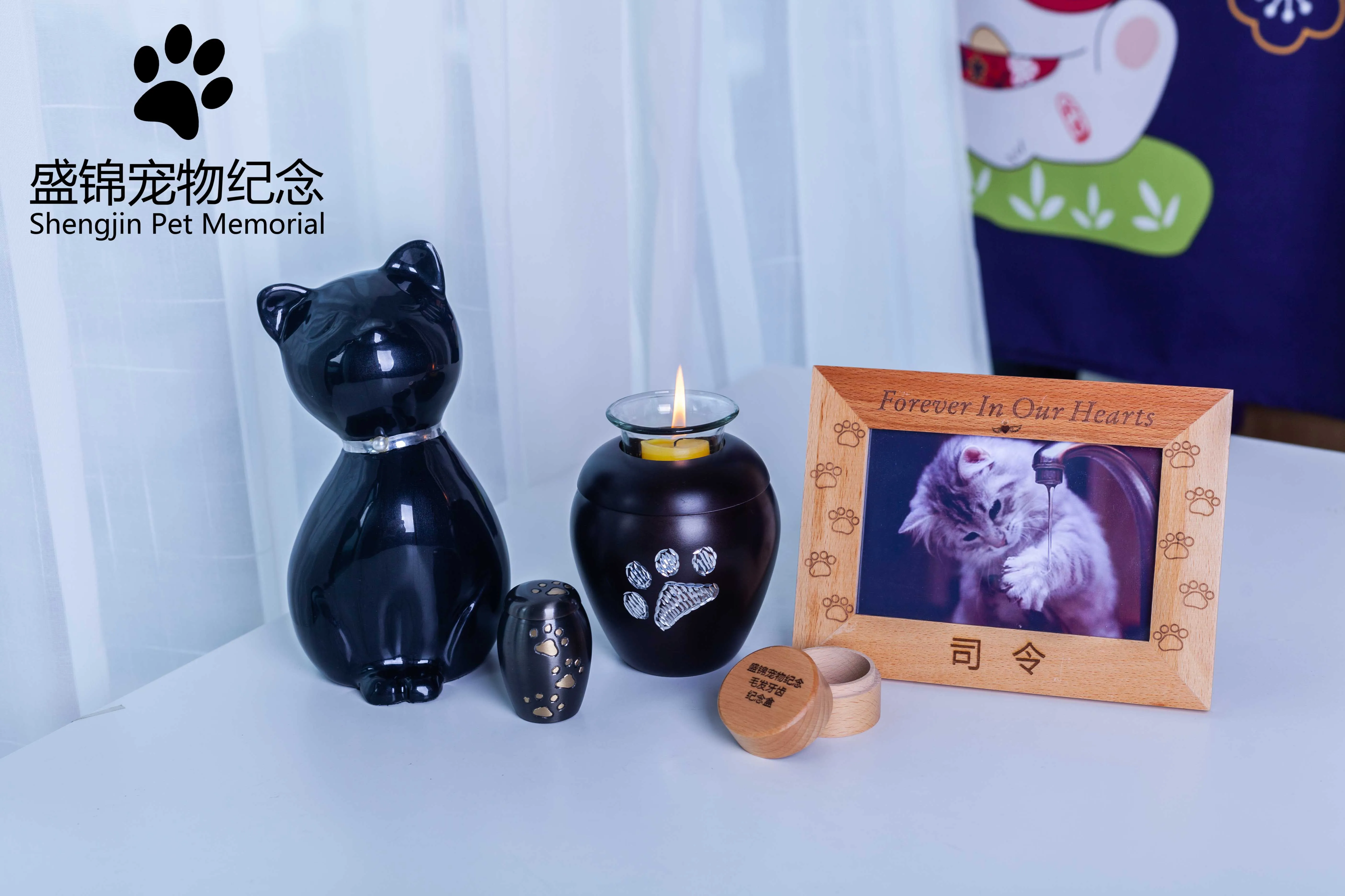 Любовь candel урна Собака Кошка Шкатулки дом для праха кремации похоронный Мемориал домашние урны коробка гроба