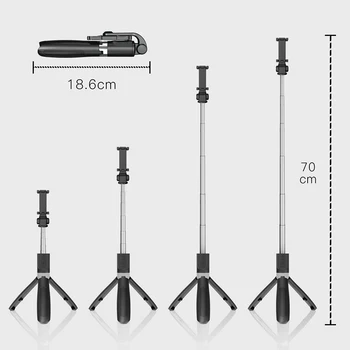 

2020 3 in 1 Wireless Bluetooth Selfie Stick Mini Tripod Extendable Monopod Universal Pau De Palo For iPhone Samsung Xiaomi