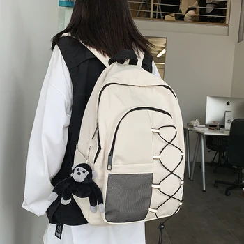 

NEW Real Photo Wild Schoolbag Female 2020 Korean High School Student Junior High School Student Backpack Mori Shoulder Bag