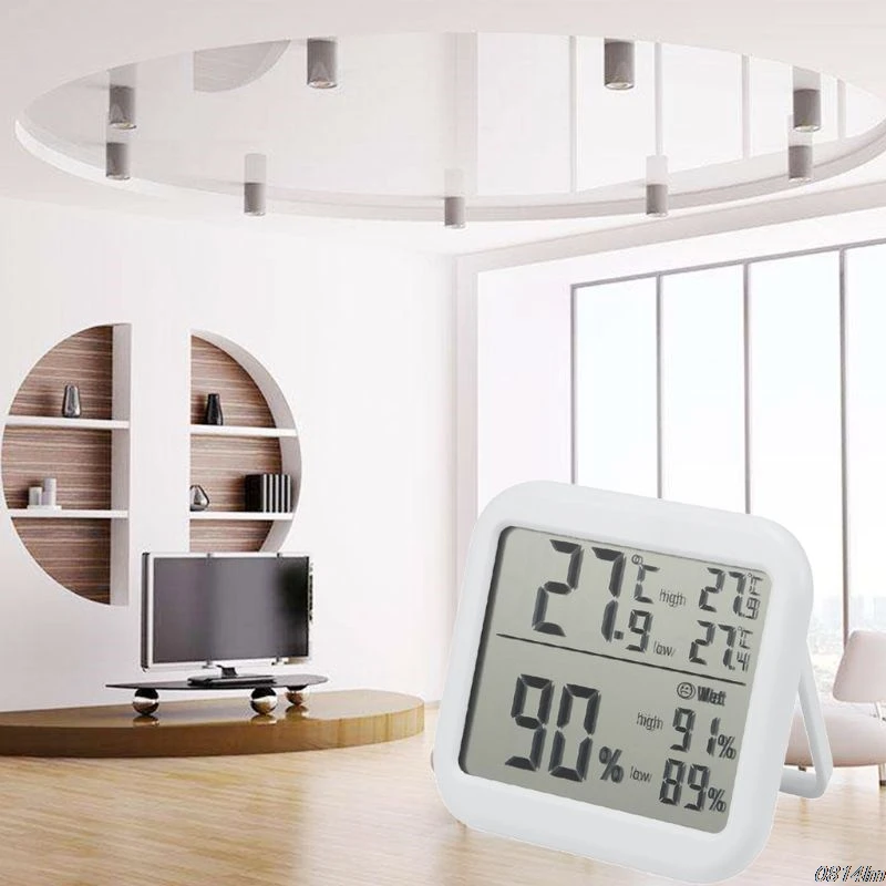 Digital Thermometer Humidity Monitor Max Min Record for Home Greenhouse