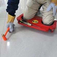 Прокатки наколенники защиты колодки с колесами встроенный пены мягкие криперы платформы укладки плитки или винил авто ремонт защиты коленей