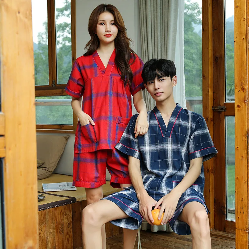 

Cotton Linen Cotton Moisture-wicking Clothing Men And Women-Sauna Clothes Plus-sized Bathing Suit han dynasty Steamed Clothing S
