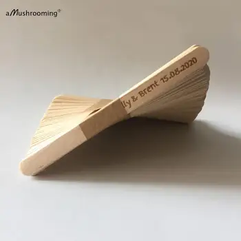 

x50 name date laser Engraved Wooden Popsicle Sticks Personalized DIY Craft Sticks Themed Party Natural Ice Cream Cake Pop Sticks