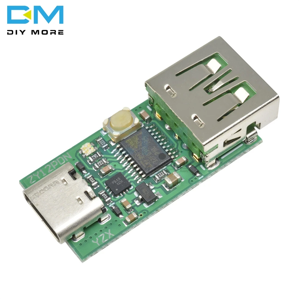 Оранжевый Тип-c USB-C PD2.0 PD3.0 к DC пародия скам Быстрая зарядка триггер детектор USB-PD ноутбук блок питания сменная плата модуль - Цвет: Оранжевый
