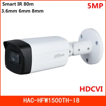

New Dahua 5MP HDCVI IR Bullet Camera 3.6mm 6mm 8mm lens Optional Fixed lens IR 80m Waterproof IP67 HAC-HFW1500TH-I8