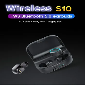 

New Portable Wireless Bluetooth 5.0Headset In-ear Sports Touch Stereo Noise Reduction With Mic Earpiece With LED Display Digital