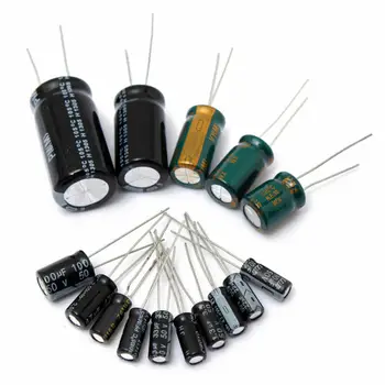 

Hot Sale High Quality 120pcs Set Aluminum Electrolytic Capacitor 0.22UF~470UF Assortment Kit New Convenient And Practical