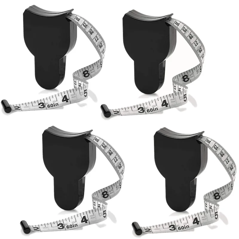 

Body Tape Measure - (4 Pack) Measuring Tape for Body and Body Fat Measuring Device Fitness & Weight Monitors, (Inches & cm) Retr