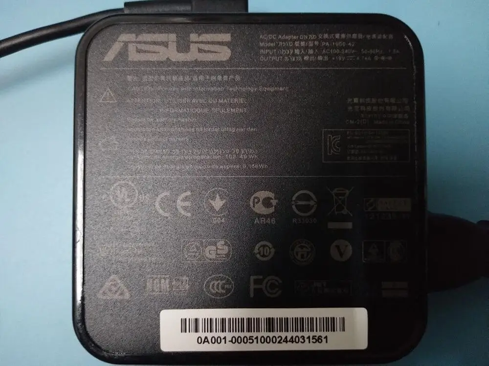 Тонкое зарядное устройство для ноутбука ASUS V551LB U47VC Q550LF EXA1202YH ADP 90YD B 90 Вт 19 в 4 74a