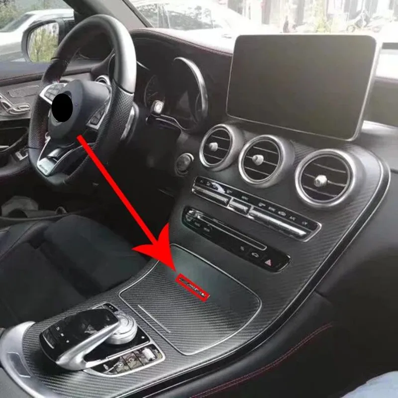 Значок с эмблемой букв 83 мм для Mercedes Benz AMG интерьерная центральная консоль