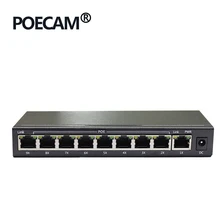 9 портов Ethernet IEEE802.3af POE переключатель ip телефон камера светодиодный экран потолочный AP школа умный город Беспроводной Wi-Fi планшеты