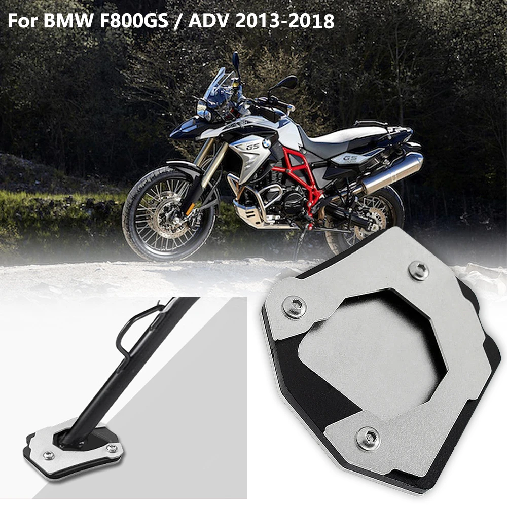 For F800GS 2008-2013 2014 CNC Sidestand Kickstand Extension Side Stand Plate Pad 