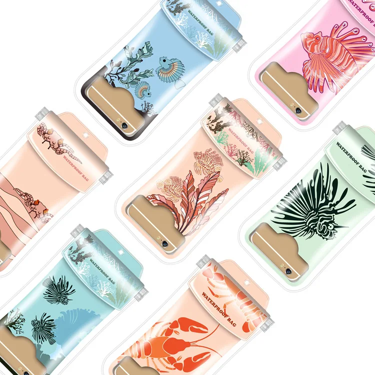 

A Generation of Fat Underwater World Large Size Transparent Swimming Product Touch Screen Waterproof Cellphone Bag Waterproof Ph