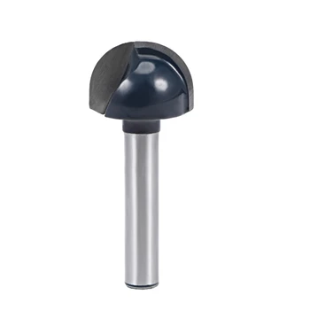 

uxcell Router Bit 1/4 Shank 3/4 Cutting Dia. Core Box 2 Flutes Carbide Tip for Carpentry Woodworking Milling Cutter Tool