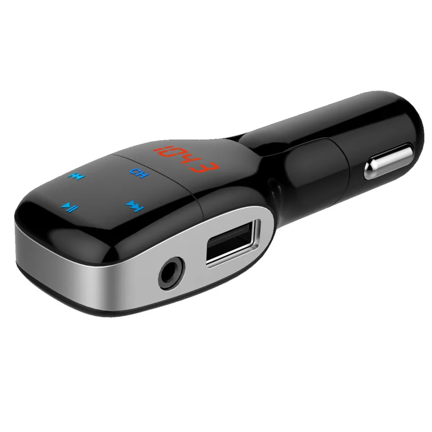 

Wireless Car Radio FM Transmitter MP3 Player Handsfree Car Kit FM Modulator 3.5mm Audio Music Adapter LCD Display USB Charger