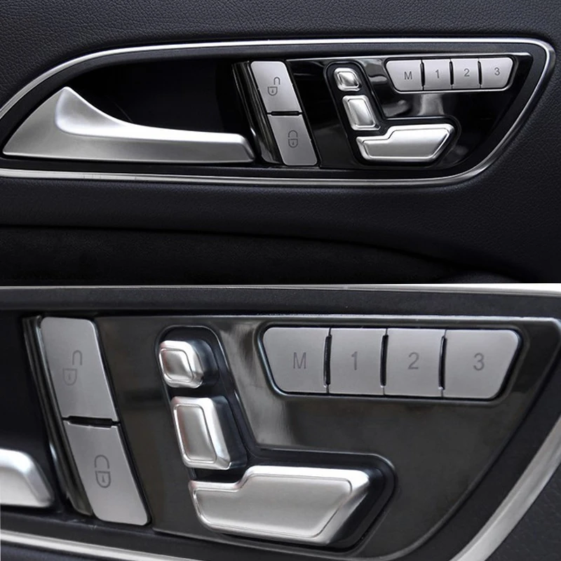 Для Benz E C-class W212 218 CLS GL seat adjusty Кнопка памяти декоративная кнопка регулировки переключатель авто автомобильный аксессуар наклейка