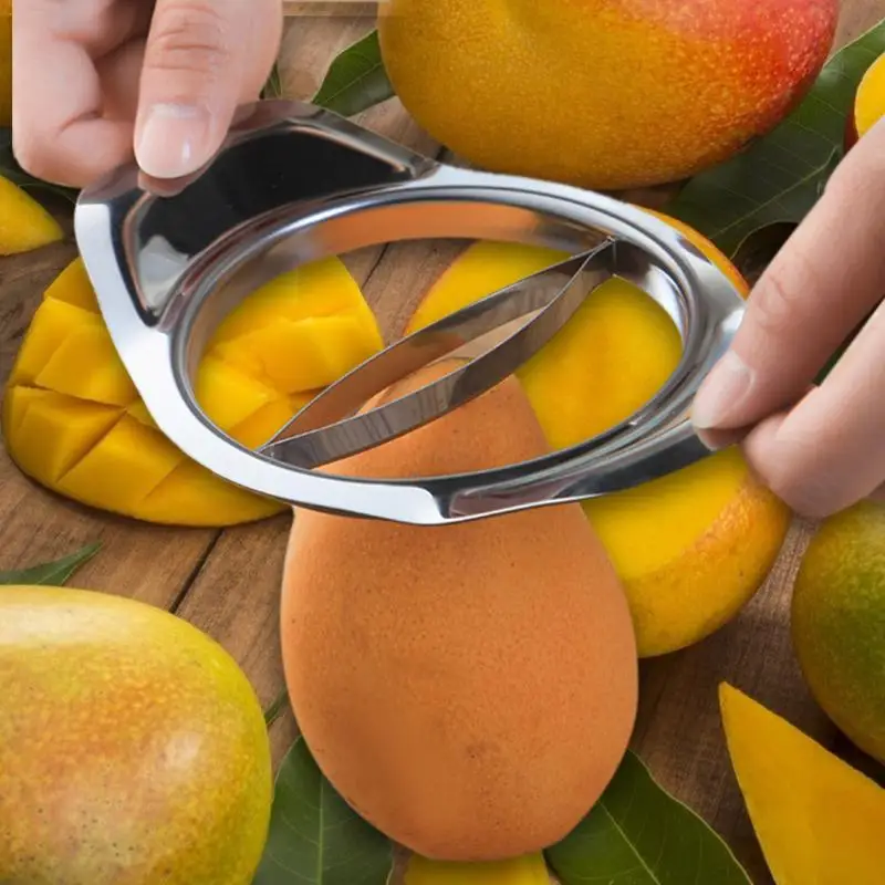 Дропшиппинг нержавеющая сталь манго срезанный креативный кухонный манго сплиттер фруктовый кухонный гаджет аксессуары слайсер для персиков резак