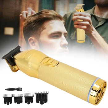 

Hair Trimmer Professional Hair Clipper Vintage Carving Electric Hair Cutter Tool for Home Hair Slaon Gold 100-240V