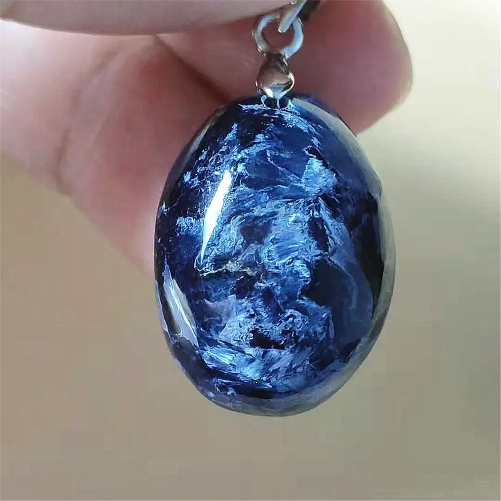 

Top Natural Blue Pietersite Women Men Chatoyant Pendant 23x17x12mm For Best Gift Crystal Healing Gemstone From Namibia AAAAA