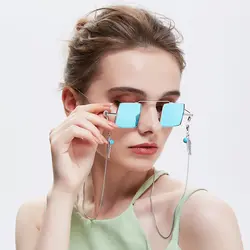 80 см противоскользящие Ретро женские очки цепи модные солнцезащитные очки шнур лист бирюзовый украшения для очков цепочка ожерелье ремень