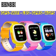 New Arrival Q90 GPS Phone Children Watch Positioning Fashion  1.22 Inch Color Touch Screen kids SOS Smart Watch PK Q80 Q50 Q12