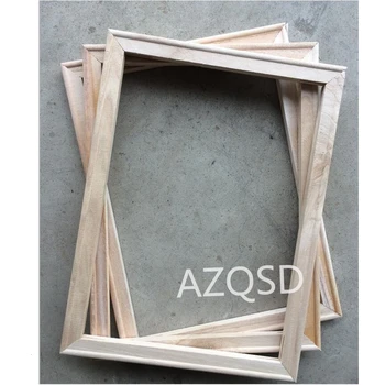 

AZQSD Wooden Frame For Oil Painting By Numbers Painting Accessories DIY Calligraphy Frame Mosaic Assembly